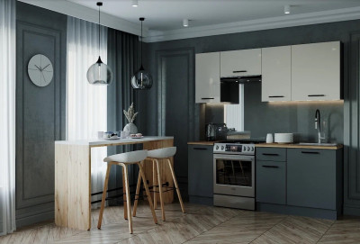 Кухонный гарнитур Вегас 2000 мм (стол. 26 мм)