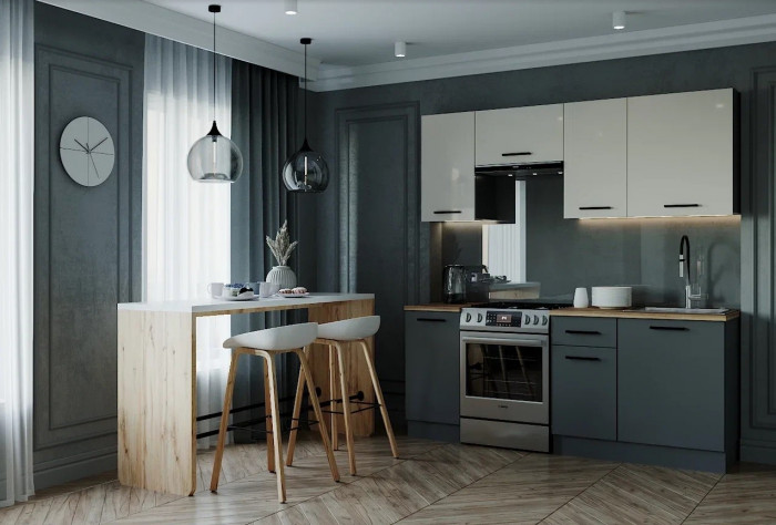 Кухонный гарнитур Вегас 2000 мм (стол. 26 мм)