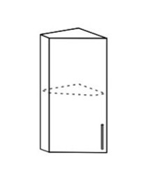 Шкаф верхний 300 торцевой Ксения