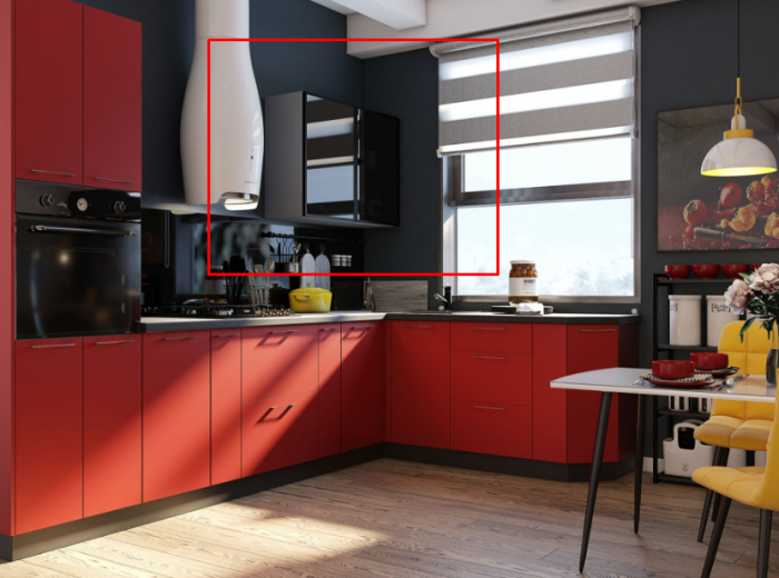 Шкаф навесной 500/360 рамочный фасад Шпион РМДФ