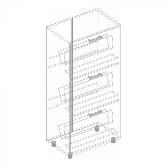 Обувница 3-х створчатая Граф