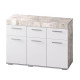 Комод КМ-03 Инстайл (Бетон, Белый)