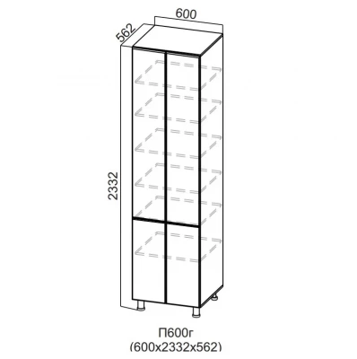 Пенал 600/2332 глухой Модерн New СВ + верх Стайл