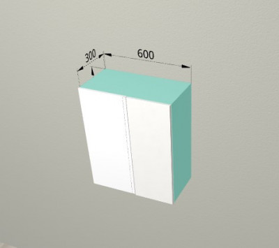 Шкаф навесной 600 угловой Санвут