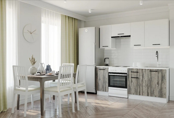 Кухонный гарнитур Руанда 2000 мм (стол. 26 мм)