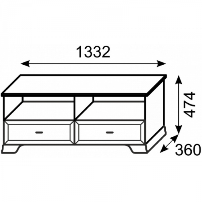 Тумба под телевизор 13 Венеция Ижмебель
