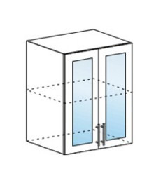 Шкаф верхний 600/920 со стеклом Ксения