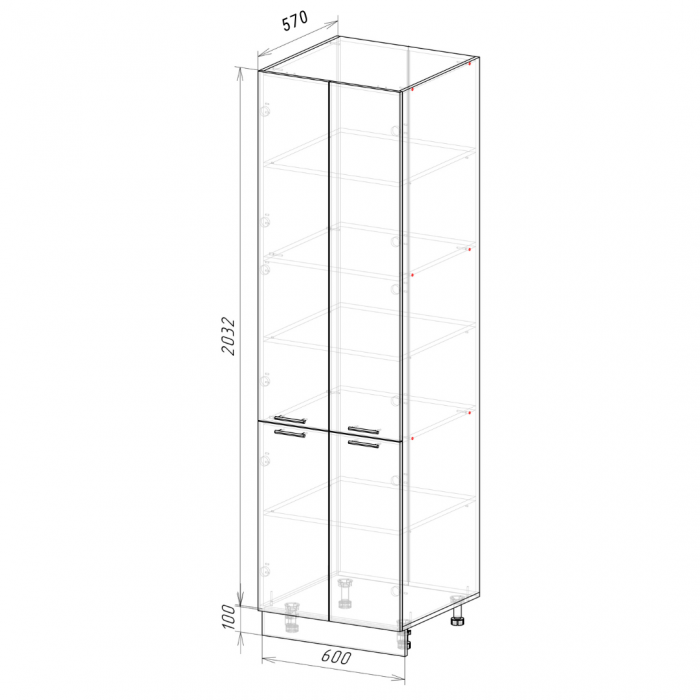 Пенал П600-22 Кельн