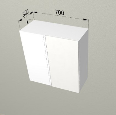 Шкаф навесной 700 угловой Санвут