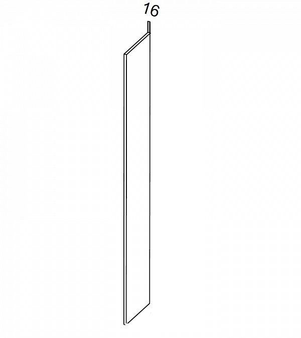 Фасад торцевой ВП для верхнего высокого шкафа Лофт ДСВ