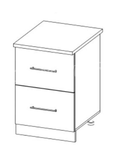 Шкаф нижний 500 с 2 ящиками Империя