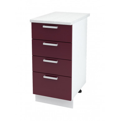 Шкаф нижний 400 с ящиками Бетон 