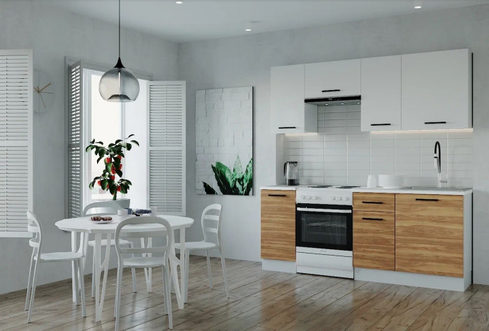 Кухонный гарнитур Лада 2000 мм (стол. 26 мм)