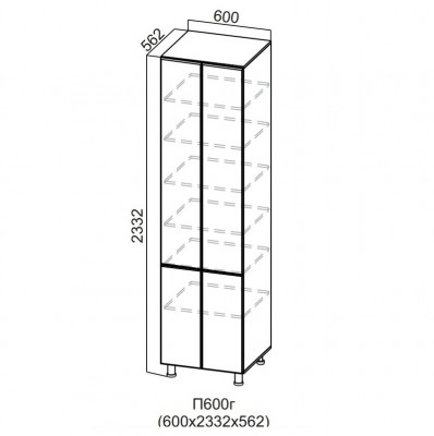 Пенал 600/2332 глухой Вектор СВ
