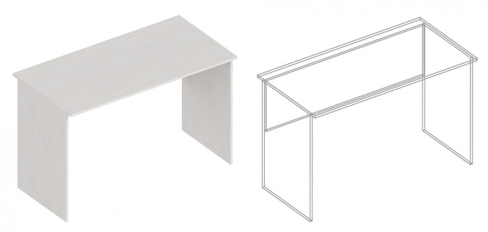 Стол письменный 1200 Симпл Велес