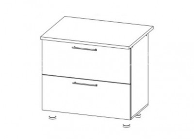 Шкаф нижний 800 с 2 ящиками Империя