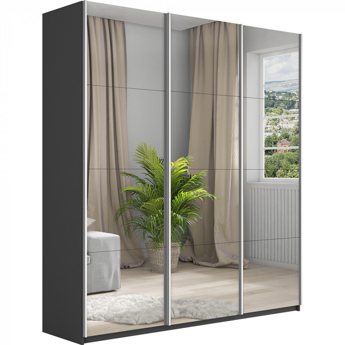 Шкаф-купе Прайм 3-х дв. с зеркалами 2100 Е1