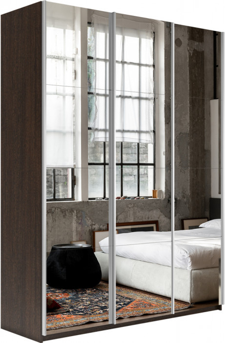 Шкаф-купе Прайм 3-х дв. с зеркалами 2100 Е1