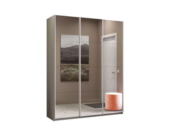 Шкаф-купе Прайм 3-х дв. с зеркалами 2100 Е1