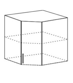 Шкаф верхний 600/920 угловой Ксения