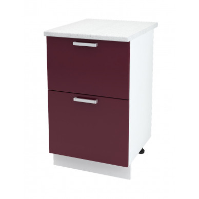 Шкаф нижний 500 с 2 ящиками Бетон 