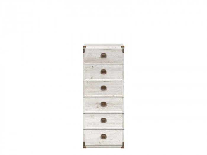 Комод с 6 выдвижными ящиками INDIANA JKOM6s