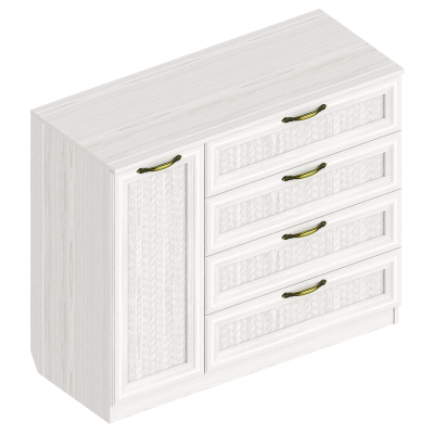 Комод 1-створчатый с 4 ящиками СА-04 Александрия