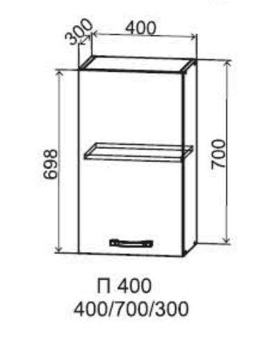 Шкаф верхний 400/700 Арка