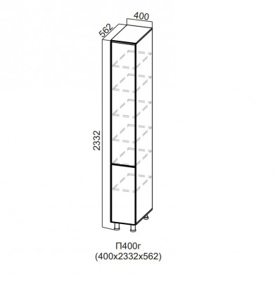 Пенал 400/2332 глухой Вектор СВ
