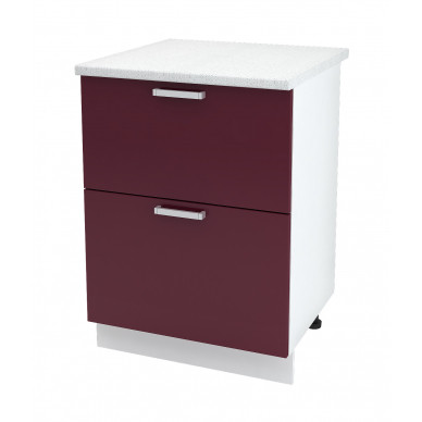 Шкаф нижний 600 с 2 ящиками Бетон  