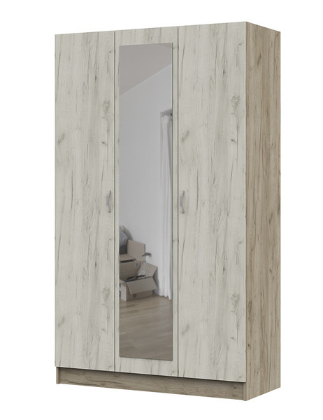 Шкаф 3-х створчатый с зеркалом Басса Стендмебель