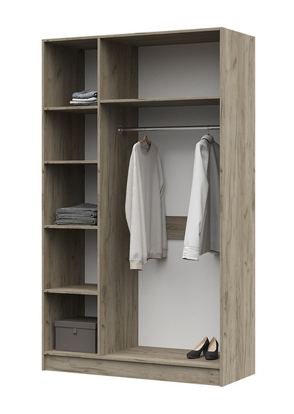 Шкаф 3-х створчатый с зеркалом Басса Стендмебель