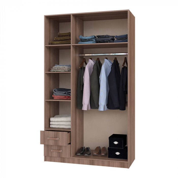 Шкаф трехстворчатый с ящиками БТС