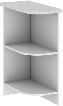 Шкаф нижний 300 торцевой полки открытые София