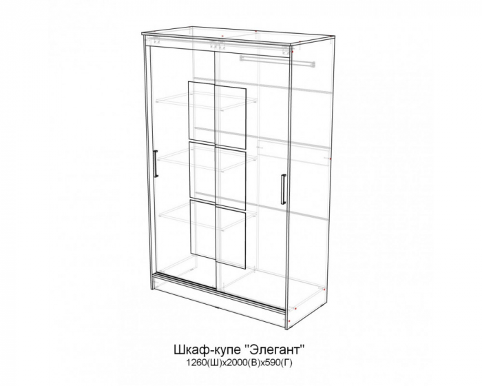 Шкаф-купе Элегант-6