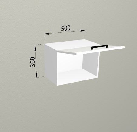 Шкаф навесной 500 горизонтальный Санвут