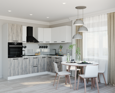 Кухонный гарнитур угловой Руанда 2400х1600 (стол. 26 мм) 1