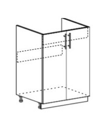 Шкаф нижний 600 под накладную мойку Ксения