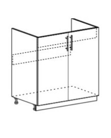 Шкаф нижний 800 под накладную мойку Ксения