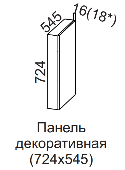 Панель декоративная 724х545 Бостон