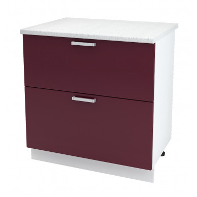 Шкаф нижний 800 с 2 ящиками Бетон 