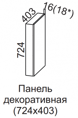 Панель декоративная 724х403 для С400т Бостон
