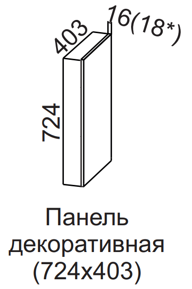Панель декоративная 724х403 для С400т Бостон