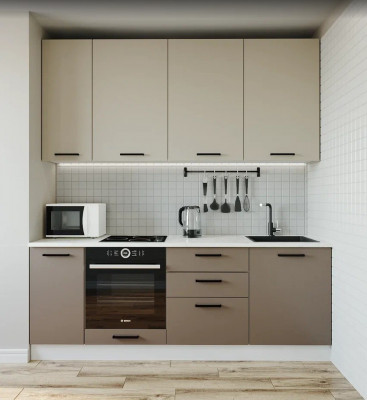 Кухонный гарнитур Латте 2200 мм (стол. 26 мм)