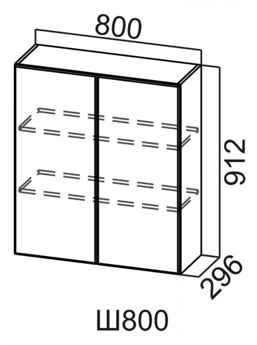 Шкаф навесной 800/912 Модус СВ