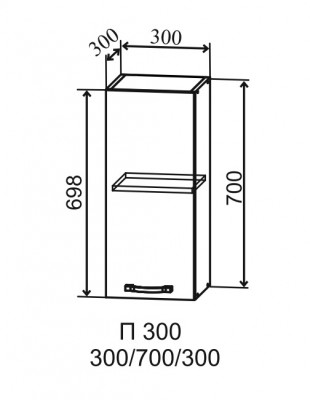 Шкаф верхний 300/700 Тренто