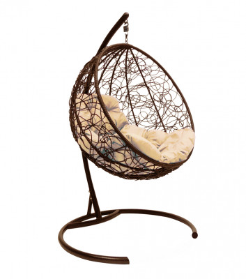 Подвесное кресло Круг с ротангом