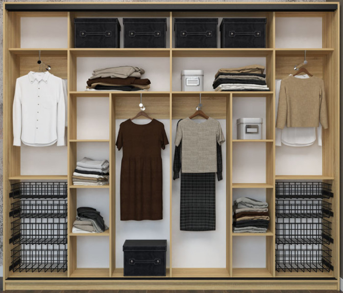 Шкаф-купе Лофт 3000 фасад ЛДСП 3г