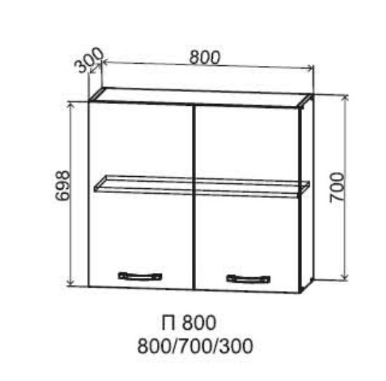 Шкаф верхний 800/700 Арка