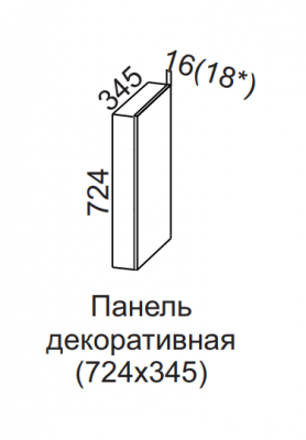 Панель декоративная 724х345 Бостон